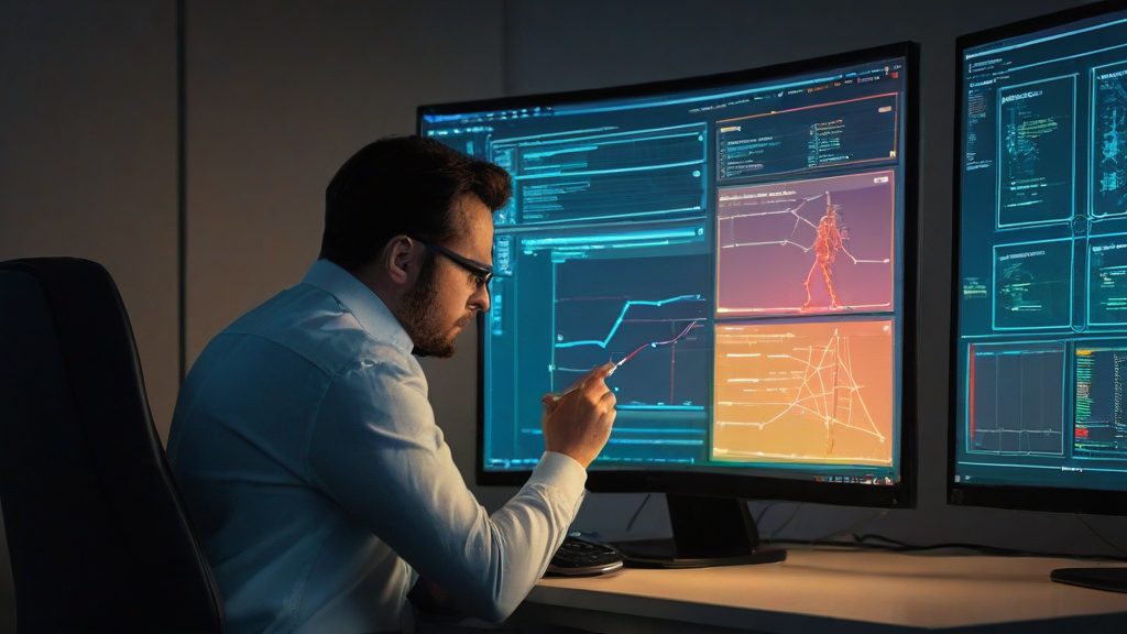 Editorial illustration of a developer choosing between abstract AI model profiles for coding tasks with tests, diffs, and risk levels on a clean dashboard.