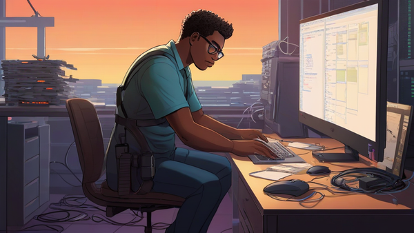 Editorial illustration of a developer resetting a cluttered AI coding session into a clean debugging brief with tests, logs, and git diff evidence.
