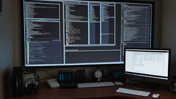 Editorial illustration of an AI coding assistant mapping a file contract, invariants, tests, and git diff before editing code.