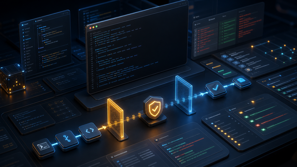 Abstract developer workstation with safety gates around terminal commands